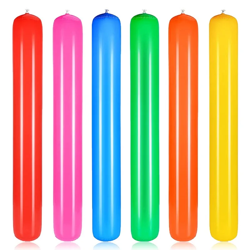1/6PCS Inflatable Cheer Sticks Colorful Adults Float Water Noodles Outdoor Water Games Toy for Beaches Swimming Pool Party Decor inflatable decoration toy inflatable decoration inflatable toy inflatable water toy