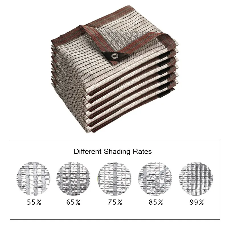 55 ~ 99% Schattierung Aluminium folie Sonnenschutz Netz Garten Sonnenschutz Segel Sichtschutz Zaun Mesh Garagen Markisen pflanzen Sonnenschutz – Detail 6