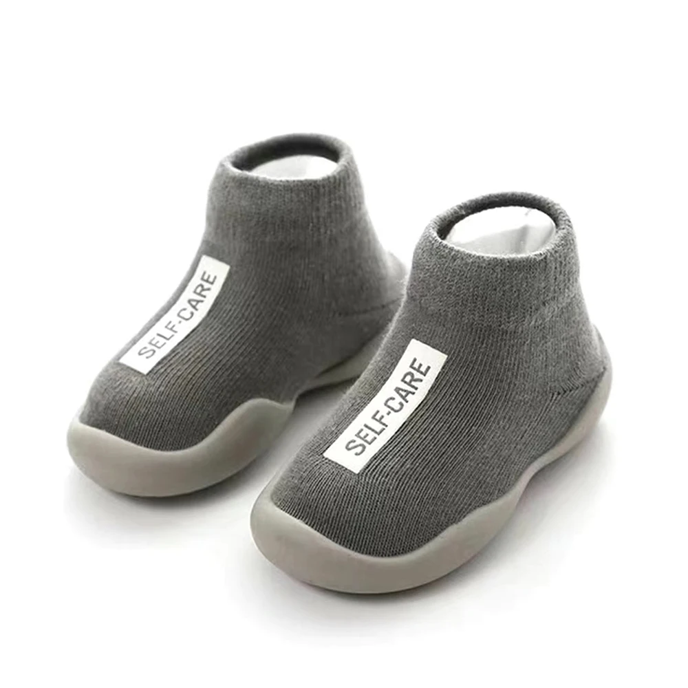 Unisex Baby Sock Shoes Cute Toddler Slipper Knitted Soft Kids Anti-slip Rubber Sock Children First Walker Infant Casual Shoes baby shoes,soft sole shoes