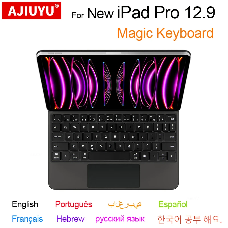 Per Il Nuovo Ipad Pro 2022 12.9 "Air 4 5 2021 2020 2018 Pro 11 12.9 Magic Keyboard Tablet Custodia Protettiva Per Tastiera Bluetooth