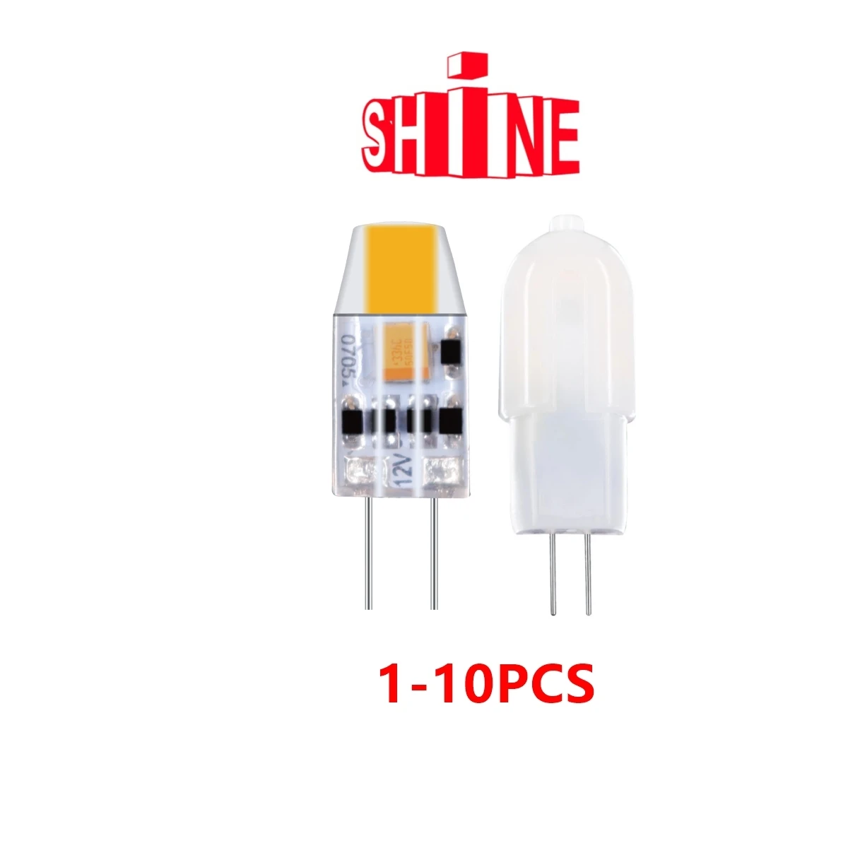 1-10PCS 슈퍼 밝은 따뜻한 콜드 화이트 미니 G4 Led AC/DC 12v 1.2w 1.5w Cob 라이트 램프 샹들리에 스포트 라이트에 대 한 20w 할로겐 대체