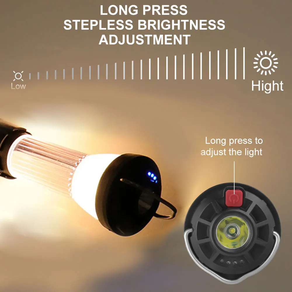 3000mAh Camping Lantern with Magnetic Base Similar To Blackdog Goal Zero Lantern 5 Lighting Modes Led Flashlights Emergency Lamp camping light portable flashlight portable lanterns camping lamp camping lantern emergency lights portable torch