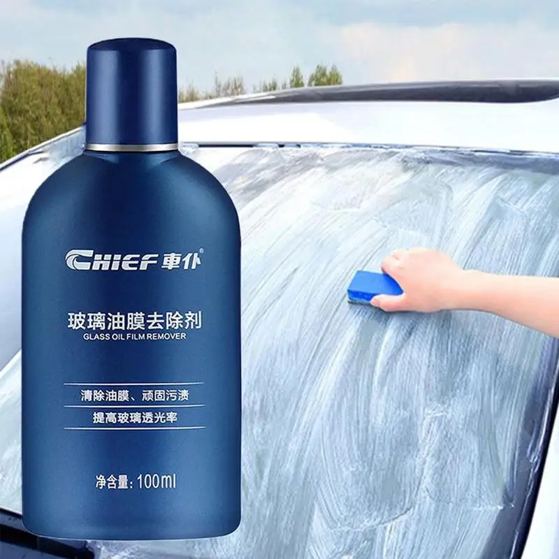 100ml Auto Car Front Windshield Cleaning Paste Oil Film Remover Cleaner