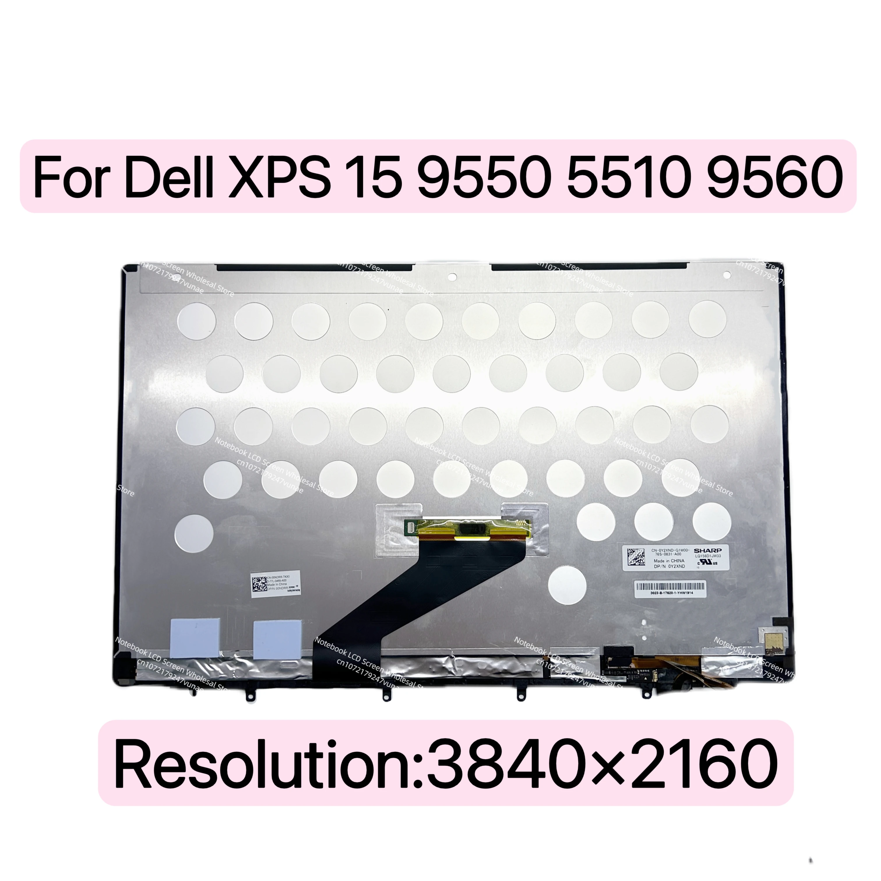 For Dell XPS 15 9550 9560 P56F Precision 5510 5520 Touch Screen