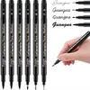 Guangna Calligraphy Pen Beautiful Pen Soft Head Addable Ink Brush/Medium/Fine/Extra-fine Practice Pen Wedding Signature Pen 1