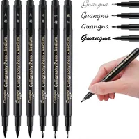 Guangna Calligraphy Pen Beautiful Pen Soft Head Addable Ink Brush/Medium/Fine/Extra-fine Practice Pen Wedding Signature Pen 1
