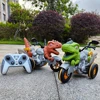 2.4GHz Remote Control Dinosaur Train Motorcycles Toys for Kids Boys,Indoor Outdoor All Terrain Electric RC Car Toys Gifts 3
