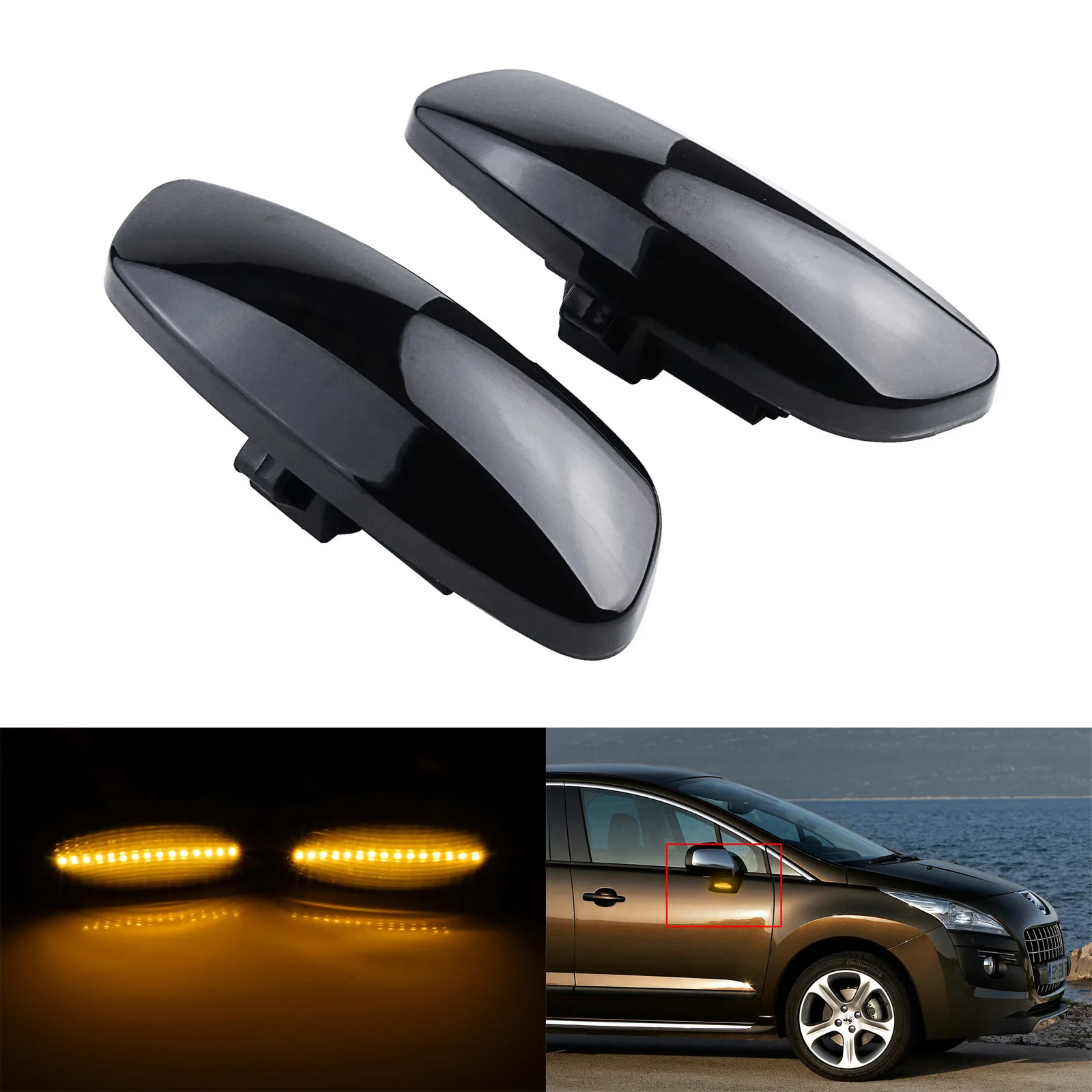 

2X светодиодные боковые габаритные огни для Citroen C3 C4 Picasso C5 DS3 DS4
