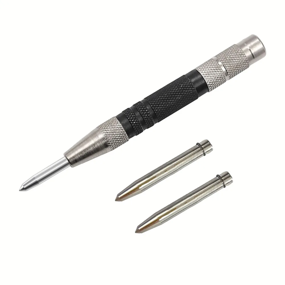 

3 шт., регулируемый автоматический центральный пробойник предотвращает скольжение, создает чистые и точные метки, конструкция из высокоуглеродистой стали