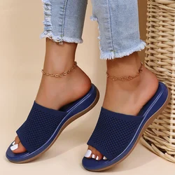 Sandals Women Summer Shoes Solid Women Sandals Beach Women's Sandals Slip On Women Slipper Shoes Woman 2024 Trend Footwear