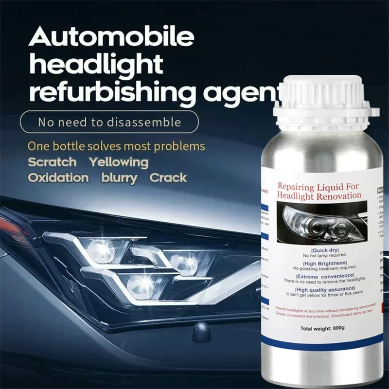 Car Headlight Polishing Evaporator Liquid Car Headlight Restoration Liquid Headlamp Repair Chemicals Polishing Headlights Liquid