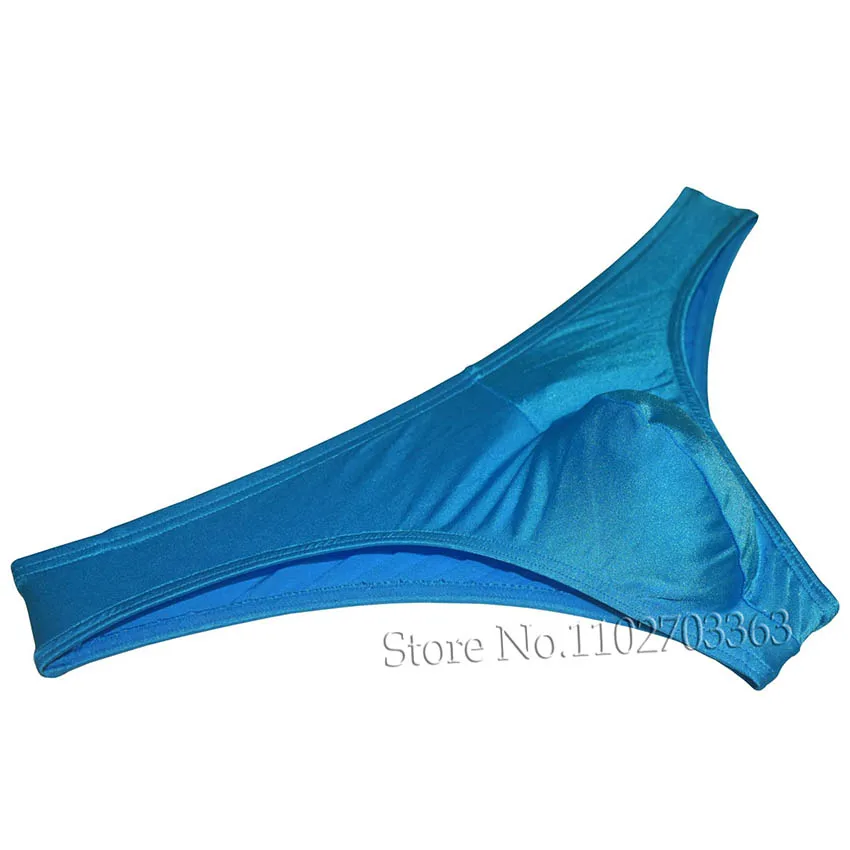 Men's Elastic Shiny Underwear with Butt Lift Design Perfect for Summer Beach Parties Sexy Luminous Briefs