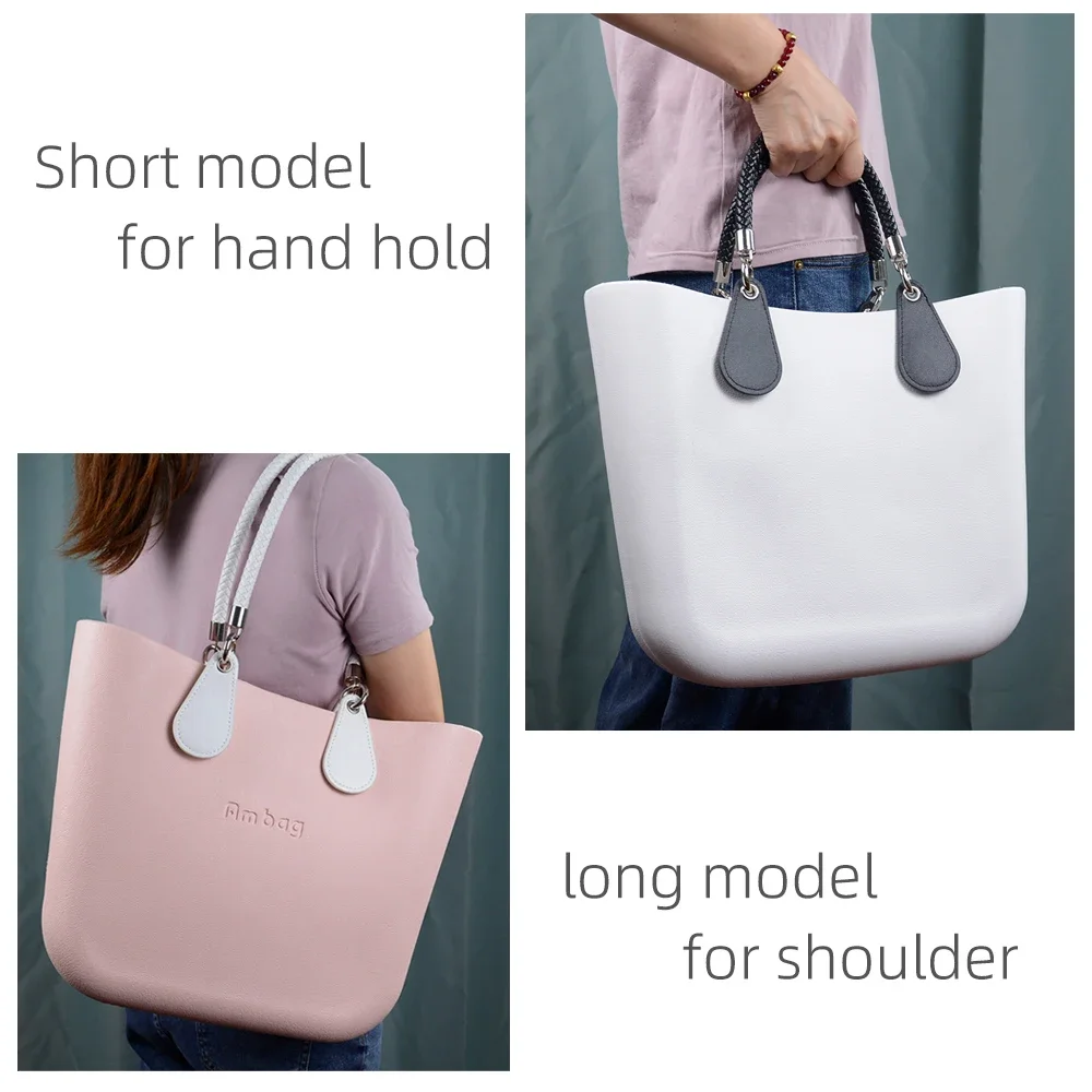 2024 obag Woven rope handles belt long shoulder straps short handle accessories suitable for O bag Tote women Bag
