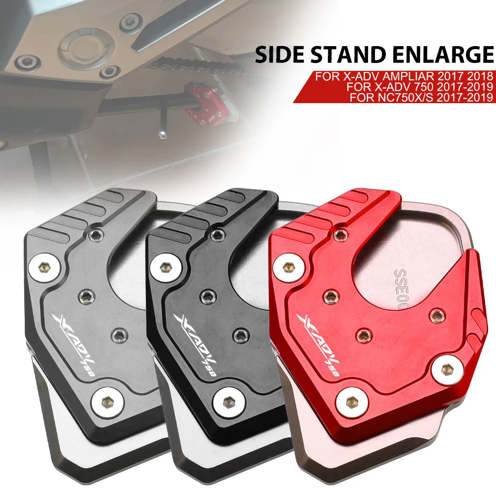 

Motorcycle Kickstand Foot Side Stand Plate Extension Enlarger Support Pad For HONDA X-ADV750 XADV750 X-ADV 750 2017 2018 2019