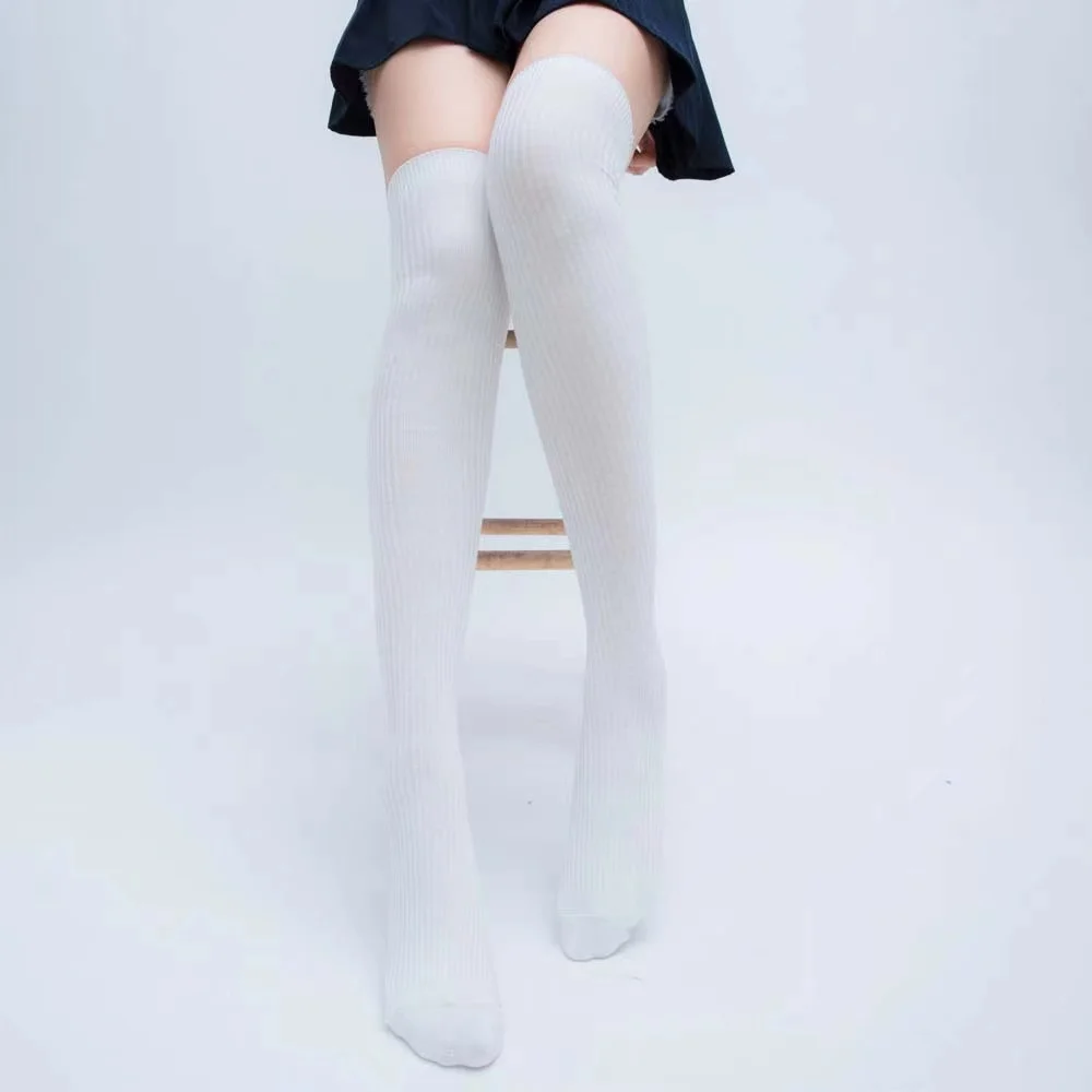 Women's socks over the knee pile pile socks knitted socks cotton breathable trend socks explosion models