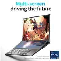 BYONE Dual Screen Gaming Laptop Intel Xeon W 10855M 16 inch +14 Inch Touch Screen Laptop 16GB 32GB RAM 1T 2TB SSD Metal laptops 2