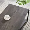 Gold Coffee Table With Storage Shelf Rustic Wood and Metal Cocktail Table for Living Room Grey Round Coffee Tables Free Shipping 4