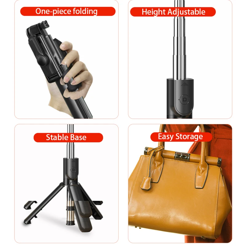 Universal Bluetooth Selfie Stick and Tripod - Image 5