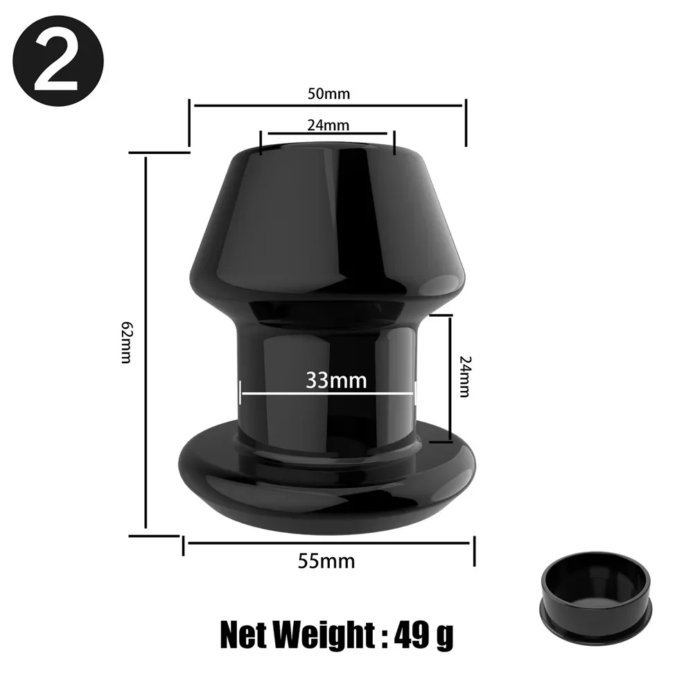 Hollow Anal Plug Butt Plug Anal Soft Gel Dilator Anus Tunnel Expansion Prostate Massager Sextoy Vagina Anchor Shower Enema