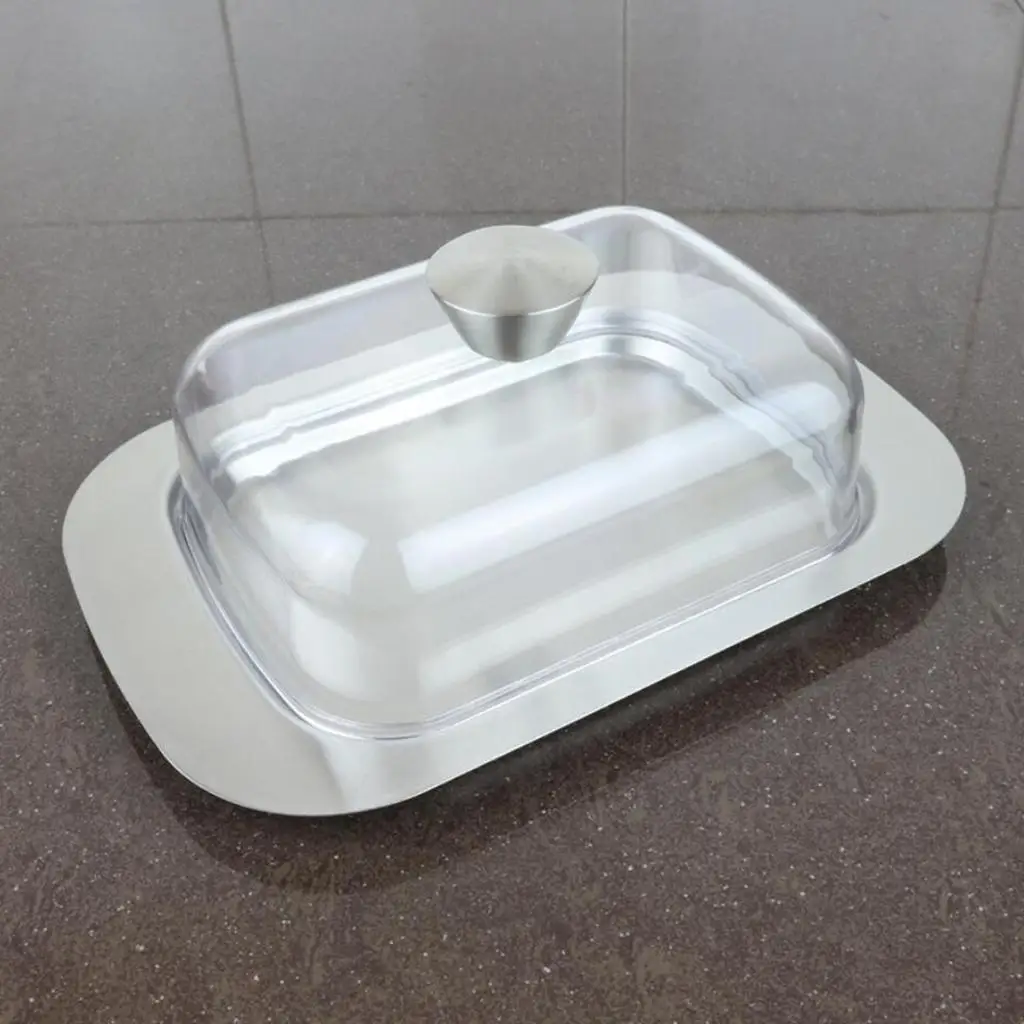 Butter Dish Bread Serving Tray Stainless Steel Cake For Cake Dessert