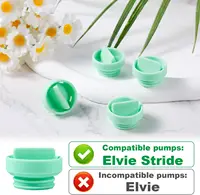 วาล์ว Duckbill เข้ากันได้กับชิ้นส่วนปั๊ม Elvie Stride, วาล์วให้นมซิลิโคนเกรดอาหาร 5