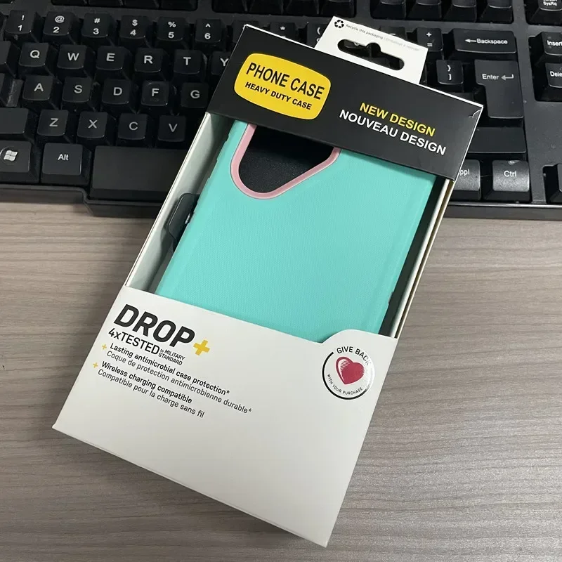 Heavy Duty Silicone Rugged Defender Case with Belt Clip and Anti-Drop Protection