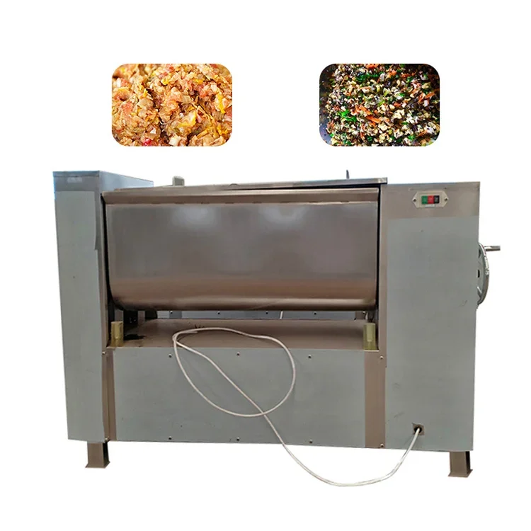 Cheap Industrial Sausage Meat Mixer Stuffing Food Vegetable Meat Pork Beef Blender Compost Mixing Machine