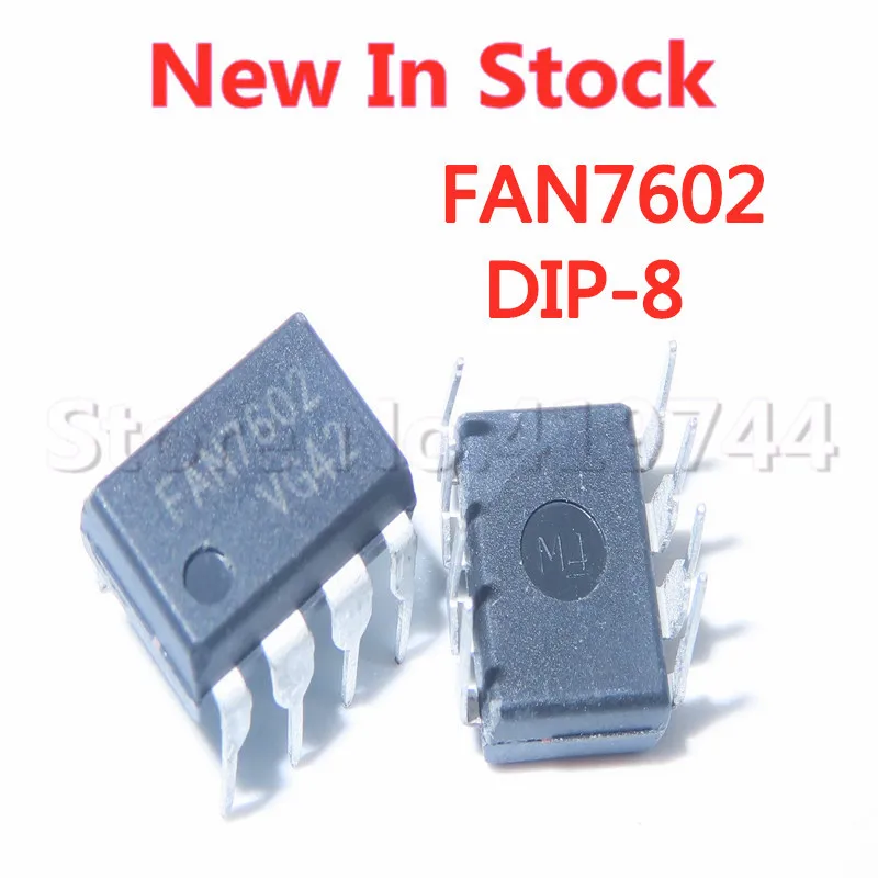 

5 шт./партия, 100%, качественный FAN7602 FAN7602N DIP-8, переменный/постоянный ток, оригинальный