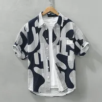 Men Summer Printed Casual Shirt