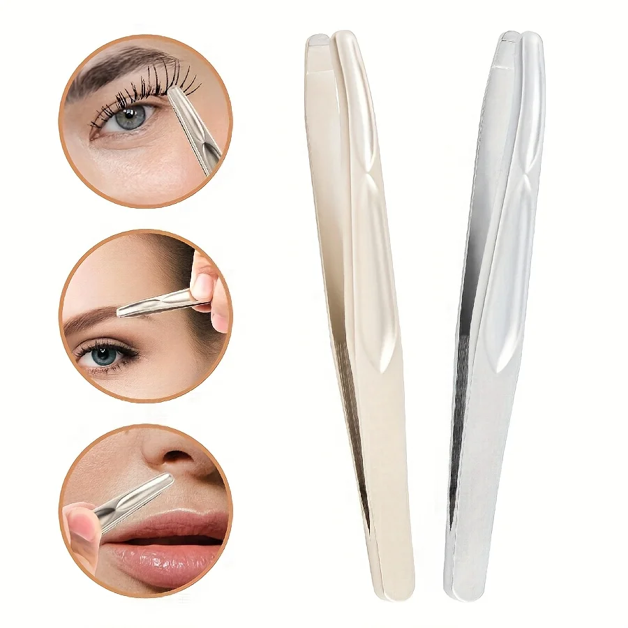 1pc Professional Lash Extension Tweezers Straight and Curved Eyelash Tweezers For Professional Eyelash Extension Artists, Girls