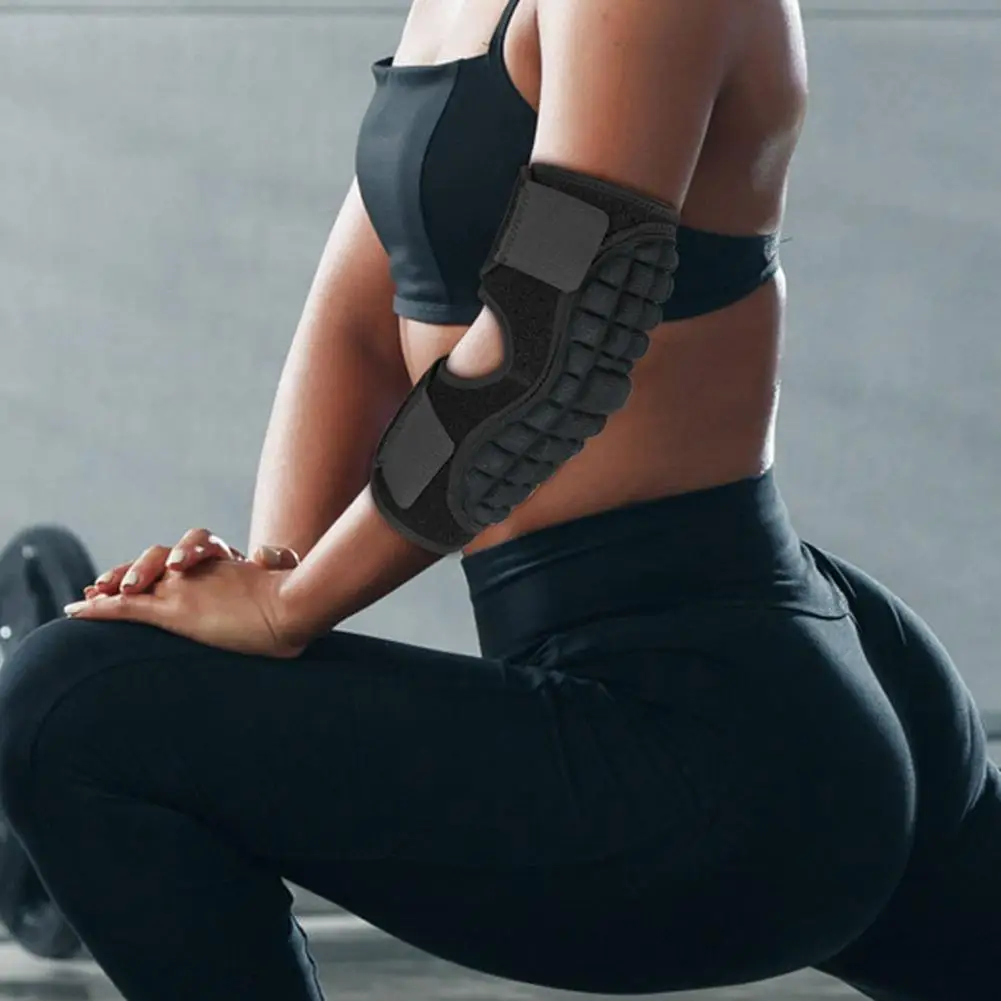 

Защитный налокотник, мягкий дышащий компрессионный налокотник с застежкой-лентой для облегчения боли, защитный утолщенный