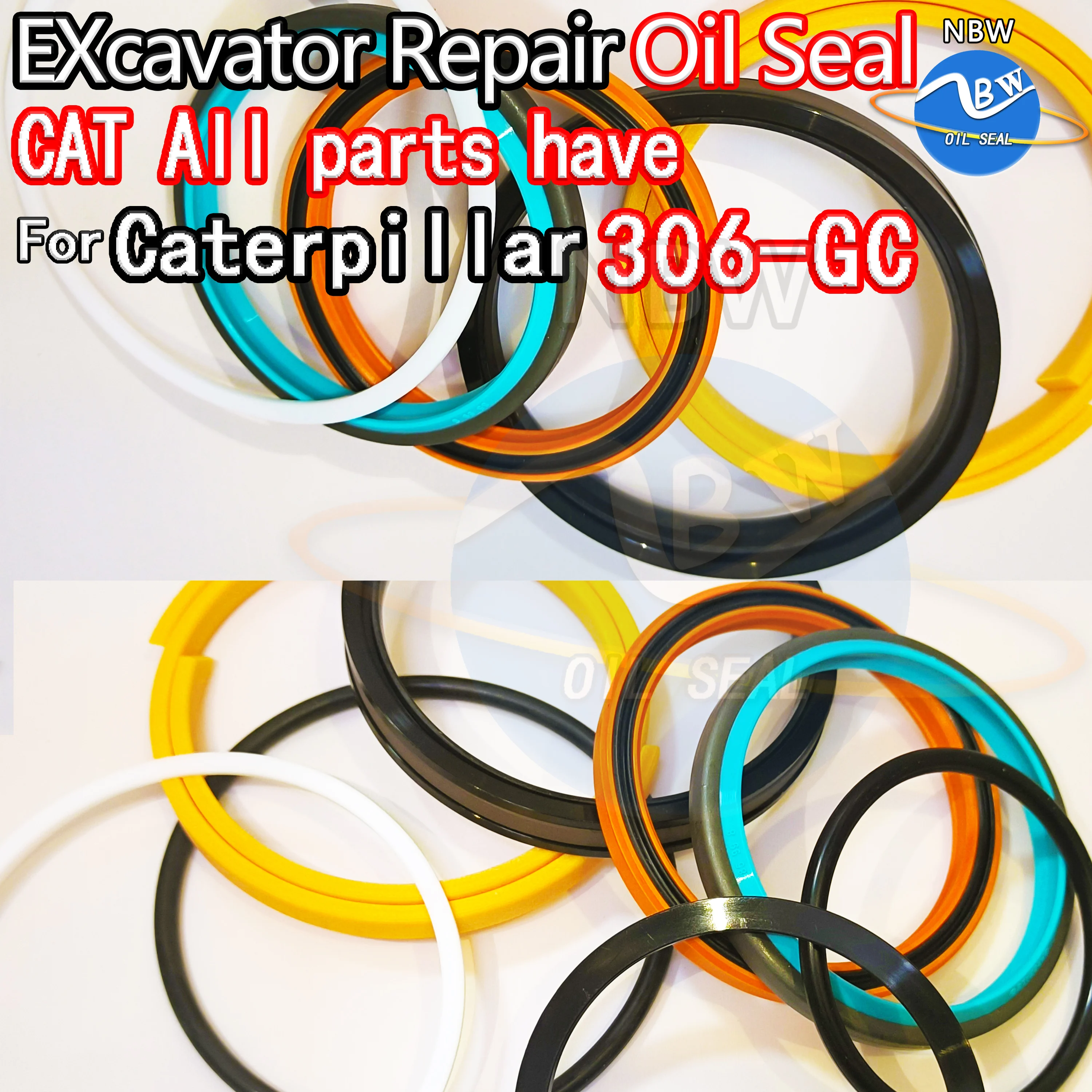 

For Caterpillar 306-GC Repair Kit Excavator Oil Seal CAT 306 GC Spovel Hammer Construction Machinery Tool Control Valve Blade
