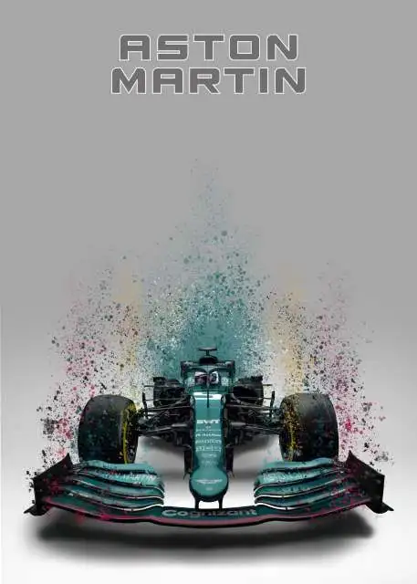 2022 F1 Formula 1 Race Car Poster Wall Art Mclaren Splatter Paint Racing Car Collection Canvas Painting Prints Room Home Decor 