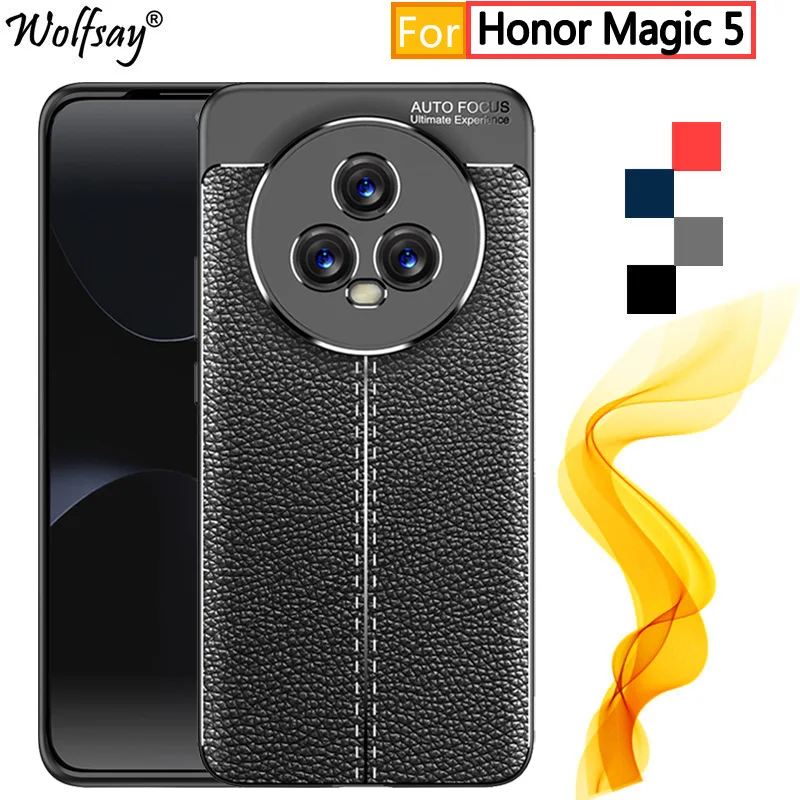 For Honor Magic 5 Pro Case Luxury PU Leather Business Bumper For Honor  Magic 5 Lite 5Pro Huawei P60 Shockproof Cover Funda - AliExpress
