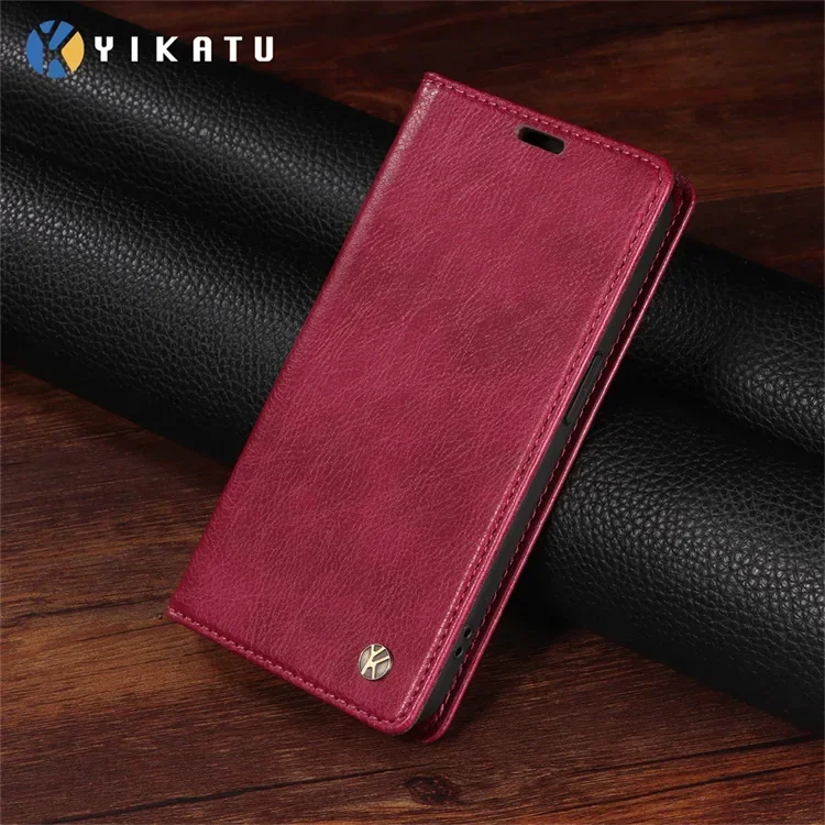 Luxury Magnetic Leather Flip Wallet Case - Premium Cover