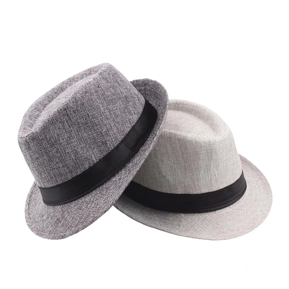 Fedora Hat Sun Protection Hat Fashion Hat Men Wide Brim Sun Jazz Cap Summer Beach