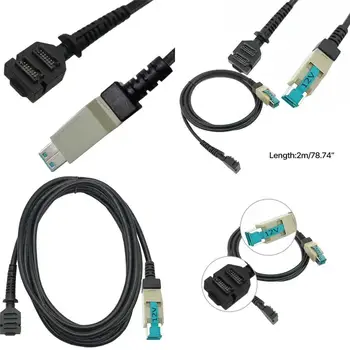 652F Cavo scanner veloce e sicuro da 2 m/6,5 piedi Alimentazione 12 V USB 8P per cavo scansione Verifone VX820 Facile da 200