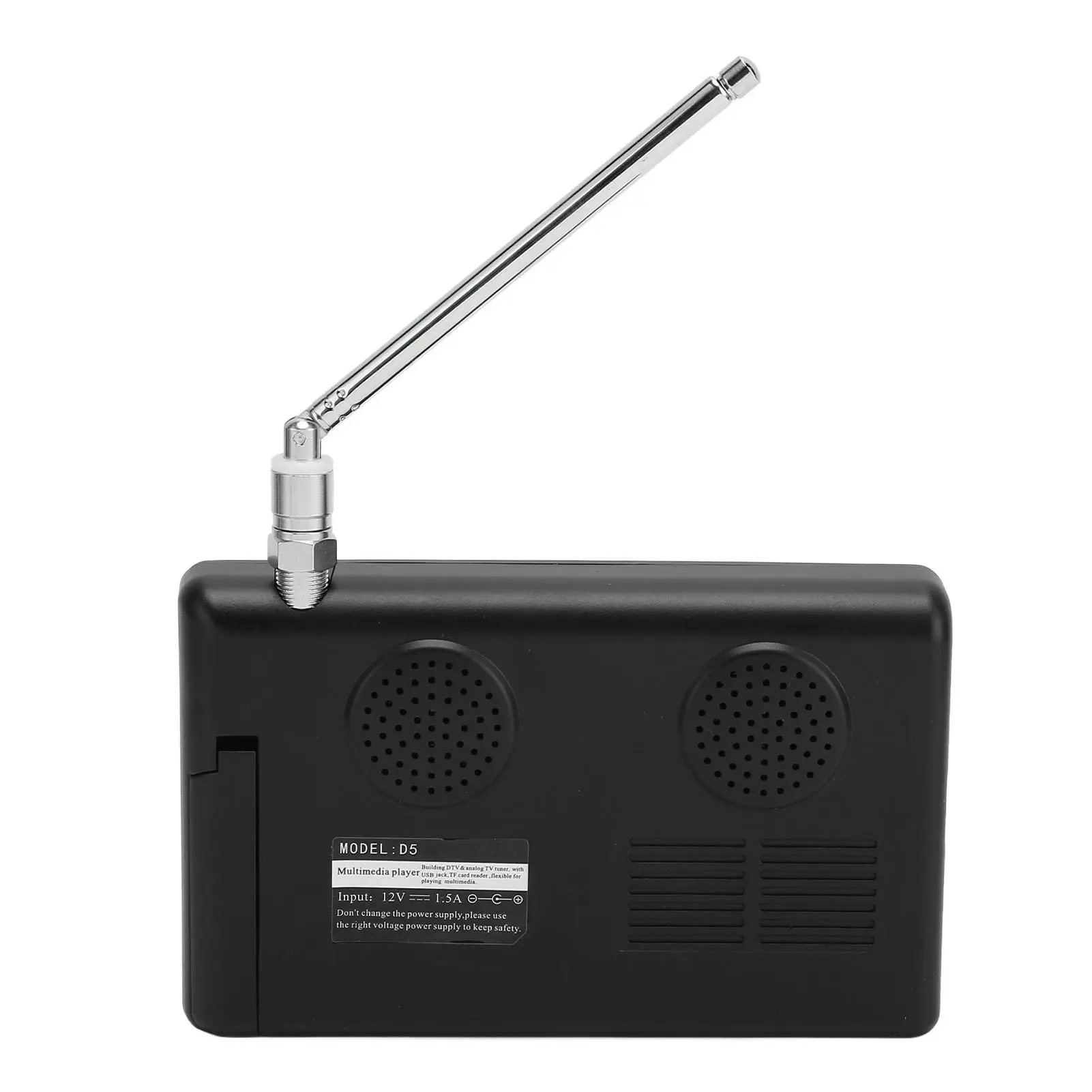 Rechargeable 5-Inch Mini Digital TV ISDB-T 1080P Portable Television EU Plug 110-220V-Compact Home Entertainment