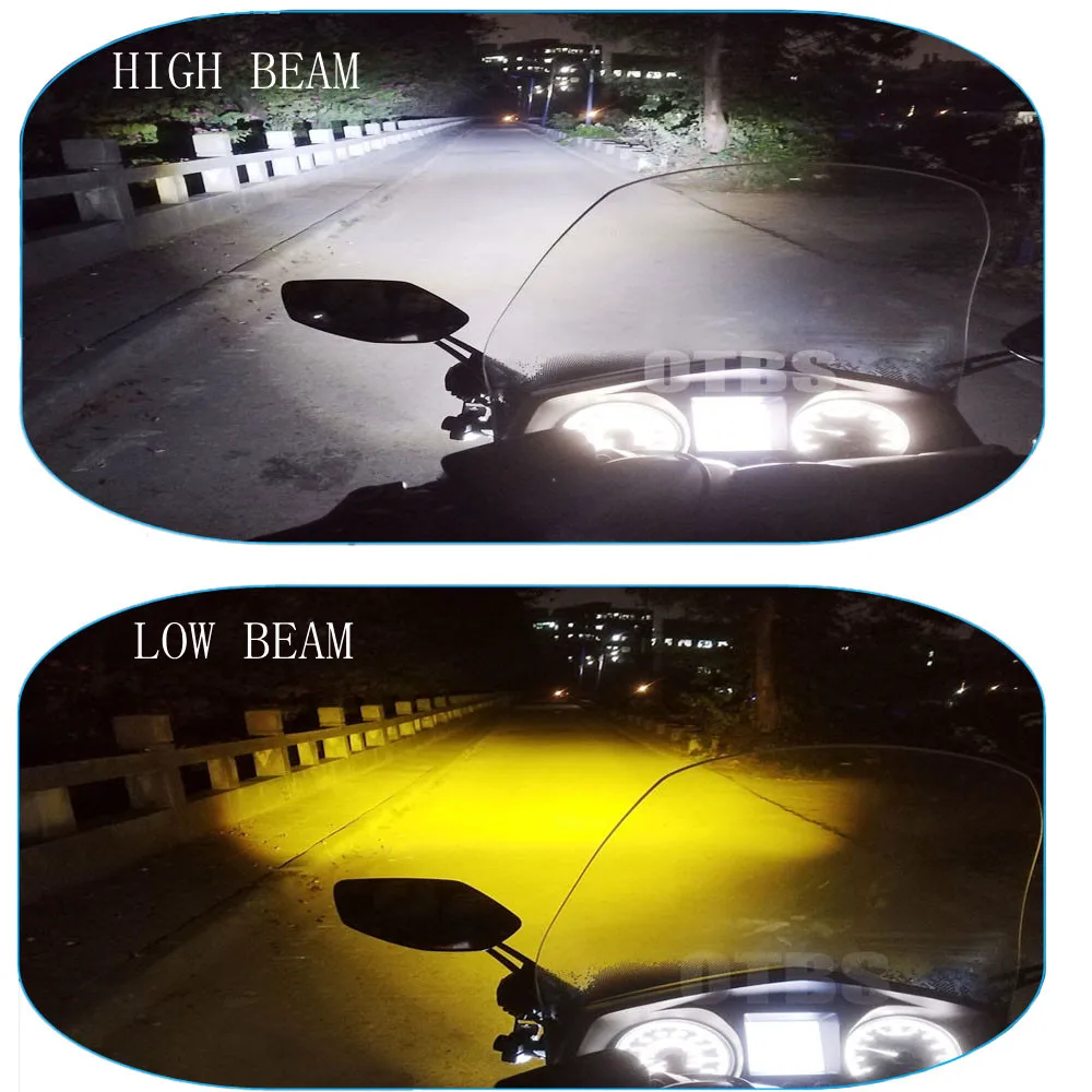 Motorcycle Fog Lights Led Auxiliary Driving Lamp Moto Headlight Spotlights 100W