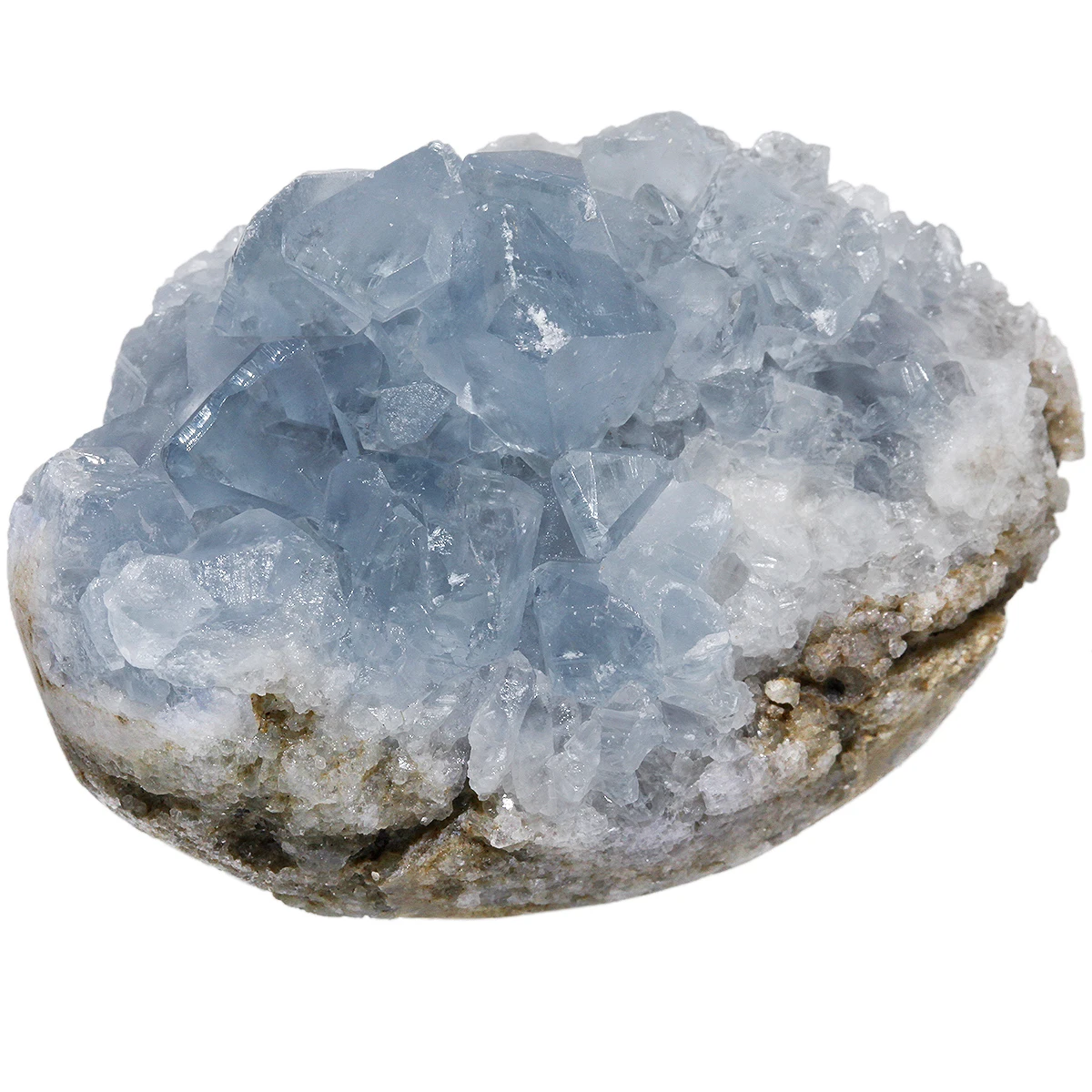 150-220g Natural Rough Celestite Crystal Stone Cluster Mineral Specimen For Home Decoration Office Ornaments