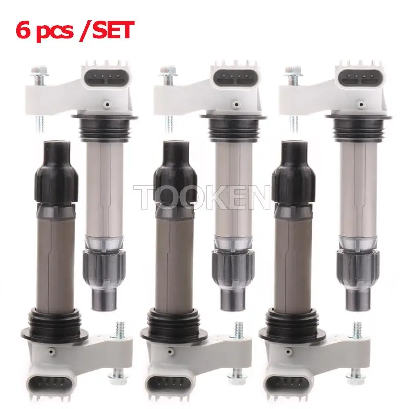 

6 PCS Ignition Coil For Cadillac ATS Chevy Chevrolet V6 GMC Saturn 3.6L GM Buick LaCrosse Enclave Suzuki Grand Vitara V6 3.2L