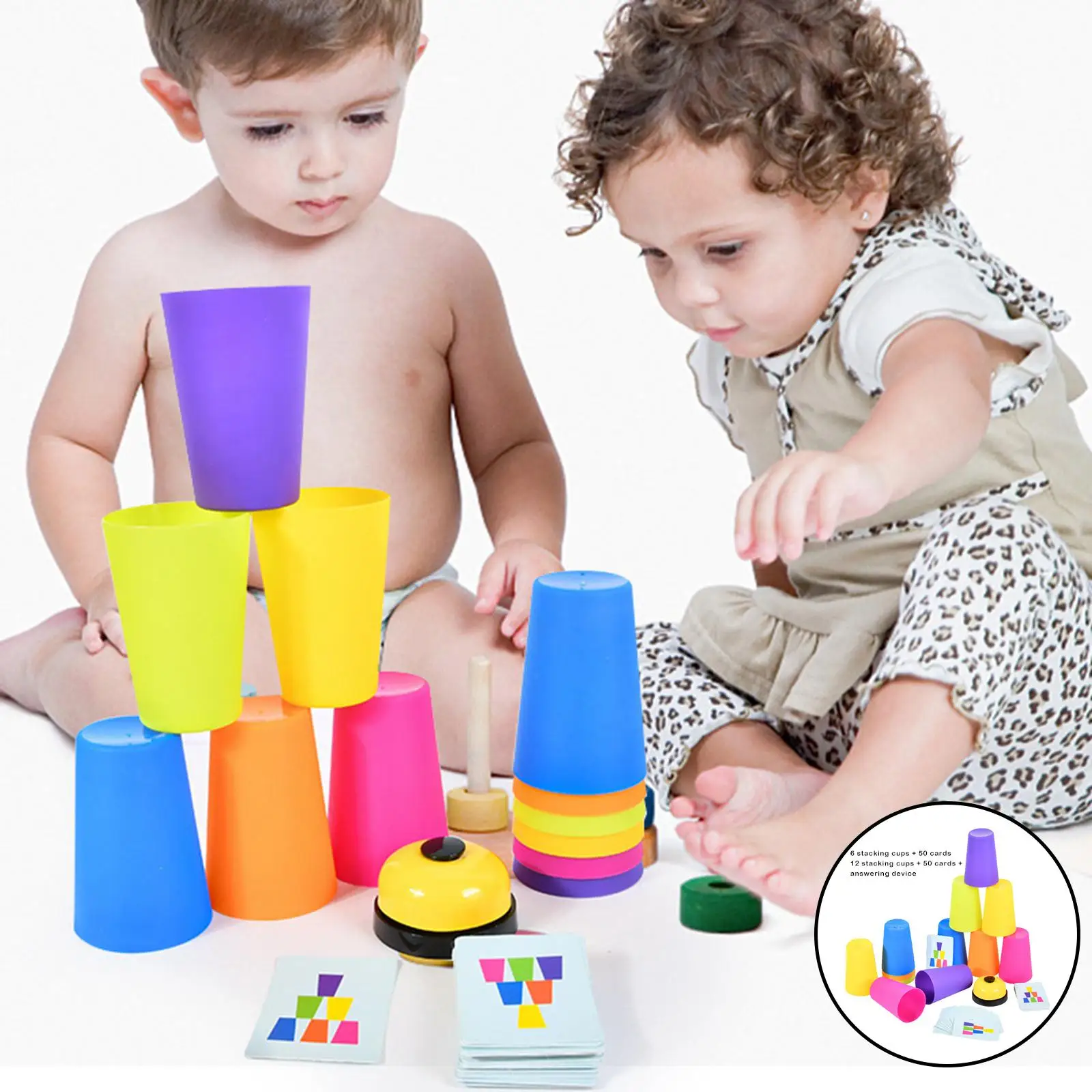 Baby Stacking Toy Educational Baby Toys Interaction for Boy for Teens Adults