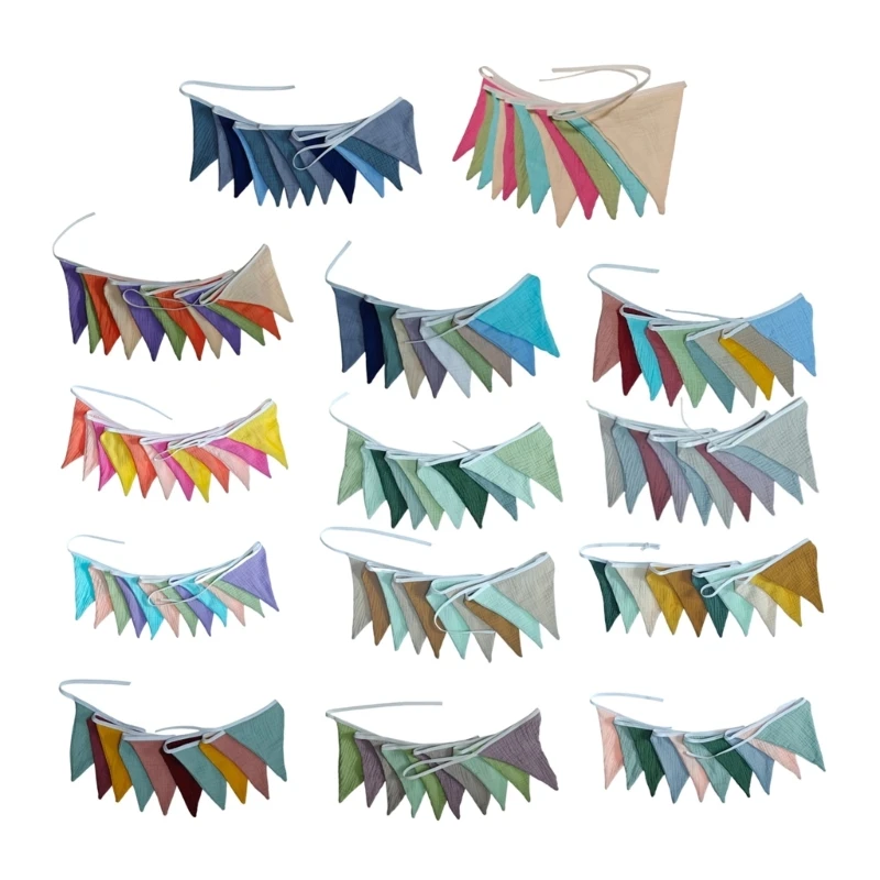

Cotton Pennant Lovely Cotton Decorative Flags Room Beautification Newborn Baby Photography Props Nursery Room Decor