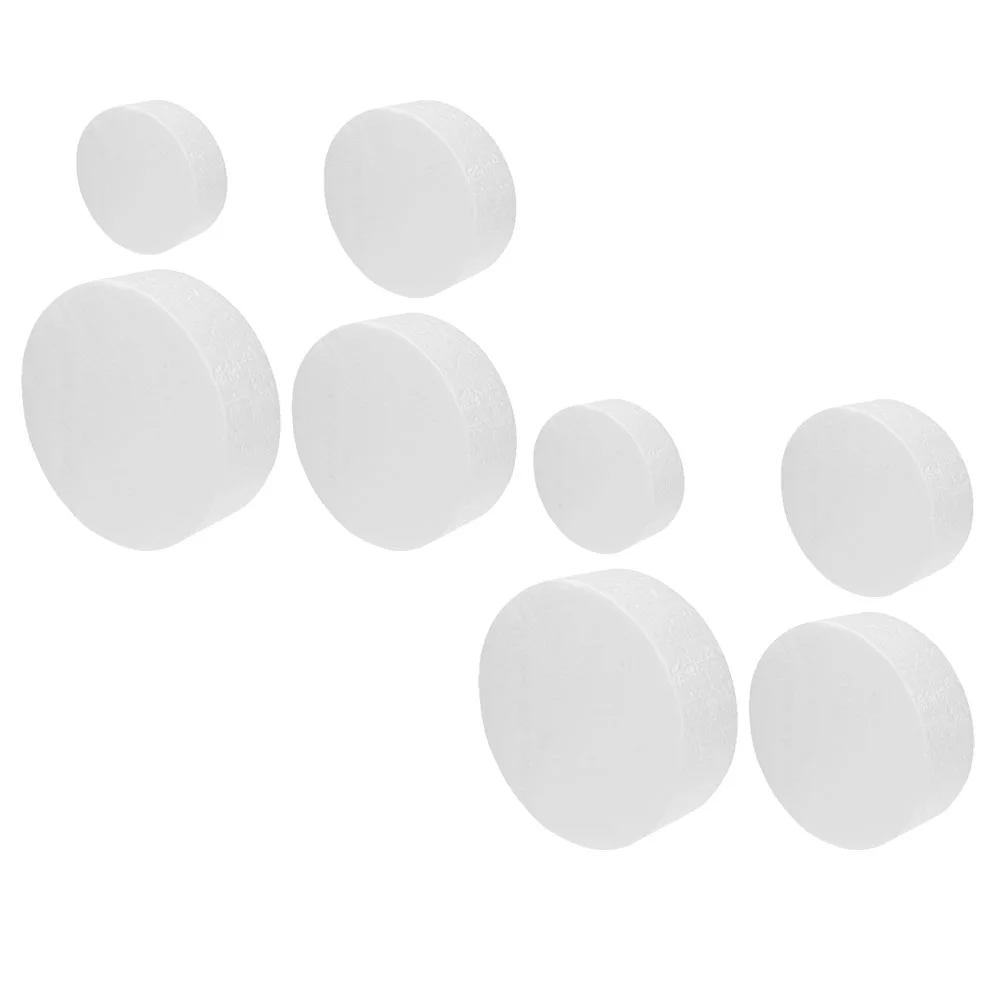 

8Pcs Round Cake Dummy Practice Cake Decorating Model Fake Cake Photography Prop