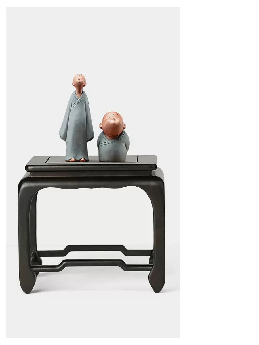 Solid Wood Square Handicraft Base, Mahogany Head, strange Stone, Wood Carving, Buddha Statue, Flower Pot, Mobile Bracket