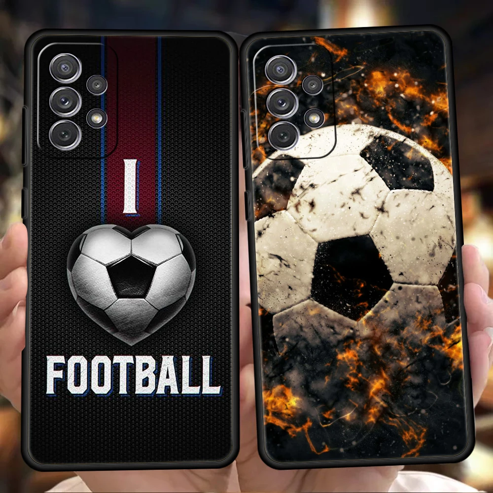 Fußball Sport Fußball Handy hülle für Samsung Galaxy A15 A14 A25 A54 A34 A51 A71 A72 A73 A32 A52 A52S A11 A21s A31 5g Soft shell