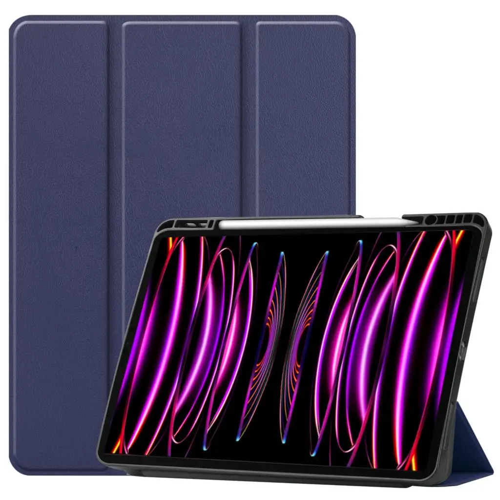 

Умный чехол-подставка для iPad Pro 12,9 Pro 11 2022 iPad 10,9 2022 Air 5 4 Mini 6, магнитный ударопрочный чехол из искусственной кожи, Роскошный чехол