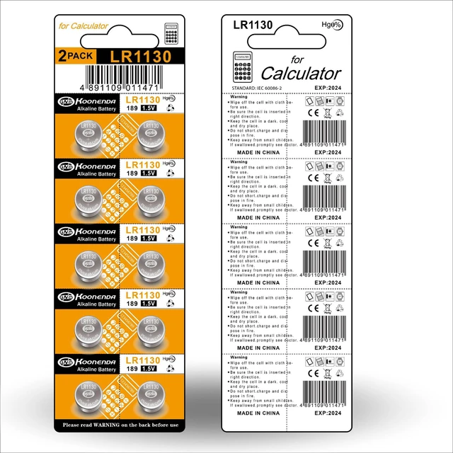 10pcs 1.55V AG10 LR1130 389A 198 LR54 Piles Bouton 189 L1131 Pile Pile  alcaline SR54 389 Alcaline batteria - AliExpress