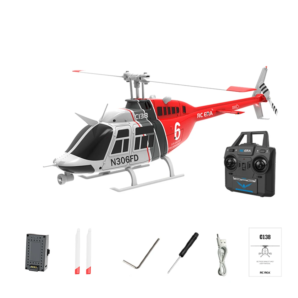 206 ジェットレンジャー 6 軸ジャイロホールド RC ERA C138 RC