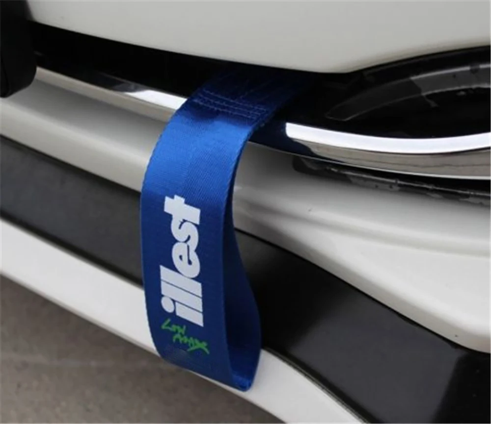 JDM styling Racing Car Ropes Hook Towing Tow Strap For Honda TOYOTA Mitsubishi etc. car towing strap